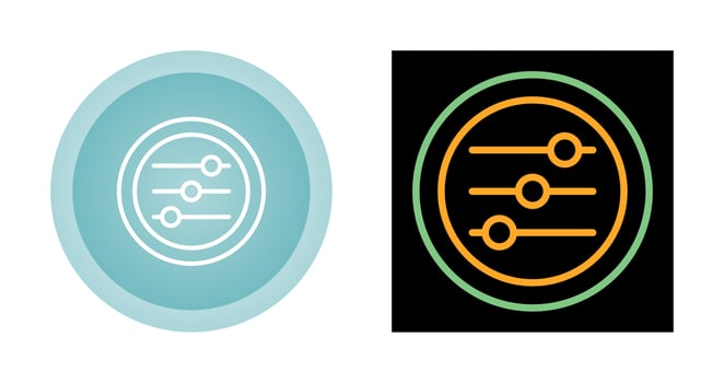 Settings Sliders Vector Icon