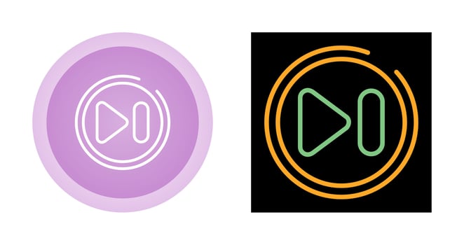 Next Track Button Vector Icon