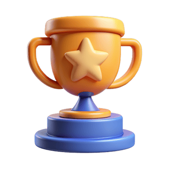 Awards icon set. cup prize award golden trophy, stars and goblets. UI Achievement Badges. png
