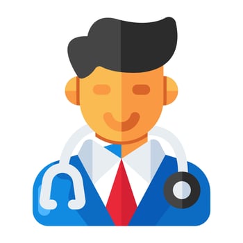 A unique design icon of doctor vector