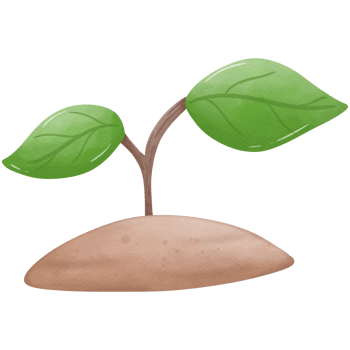Earth day watercolor elements so cute png