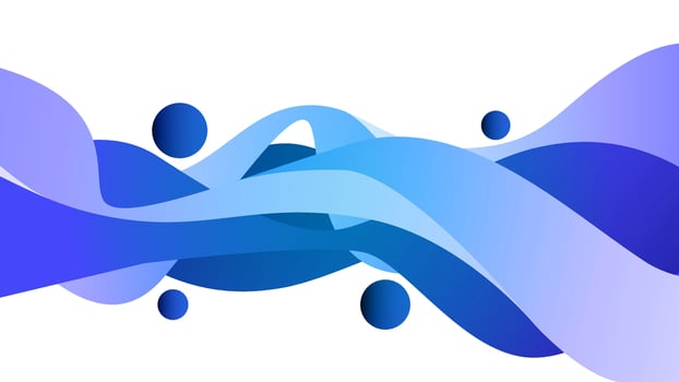 Gradient wavy background. Abstract background vector illustration.