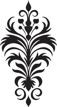 Timeless Intricacy Filigree Ornate Elegance Vintage Black vector