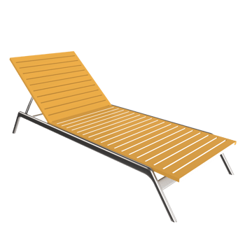 a sun lounger on a transparent background png