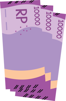 Indonesian Rupiah Illustration png