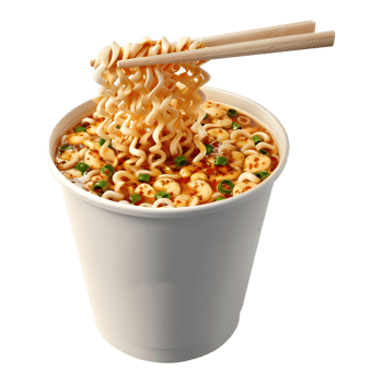 AI generated 3D Rendering of a Noodles in a Bowl on Transparent Background - Ai Generated png