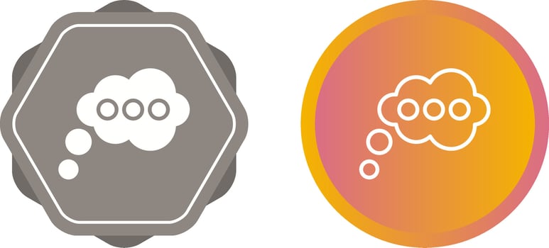 Thinking Vector Icon