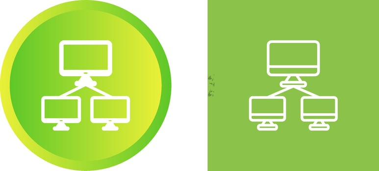 Network Monitoring Vector Icon