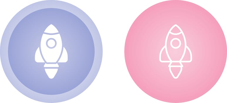 Rocket Lunch Vector Icon