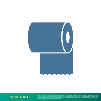 Toilet Paper, Tissue Icon Vector Logo Template Illustration Design. Vector EPS 10.