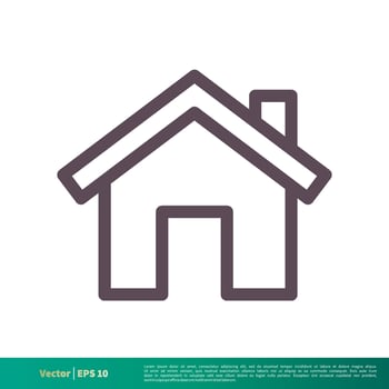 Home or House, Building, Real Estate Icon Vector Logo Template Illustration Design. Vector EPS 10.
