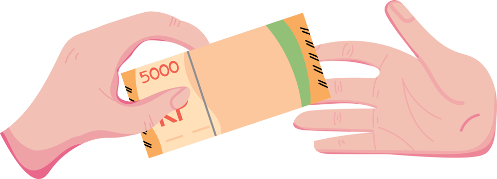 Hand Paying Cash png