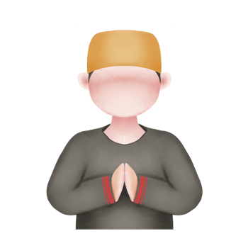 man greeting illustration png
