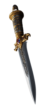 AI generated Imperial dagger classic png