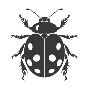 AI generated Silhouette ladybug animal fly black color only png