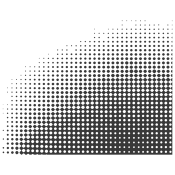 AI generated Silhouette of Halftone gradients with perfectly round black color only png
