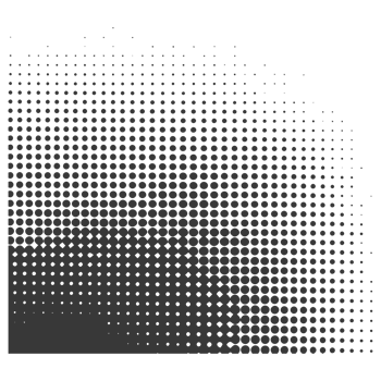 AI generated Silhouette of Halftone gradients with perfectly round black color only png