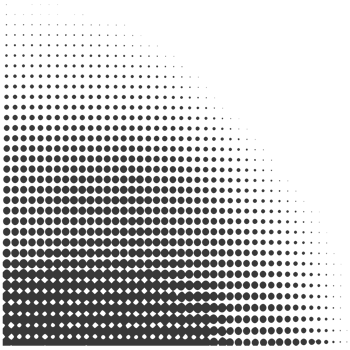 AI generated Silhouette of Halftone gradients with perfectly round black color only png