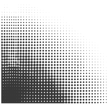 AI generated Silhouette of Halftone gradients with perfectly round black color only png