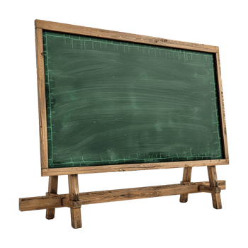 AI generated 3D Rendering of a Green School Board on Transparent Background - Ai Generated png