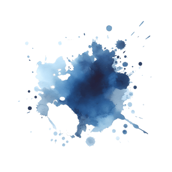 AI generated Abstract Watercolors Ink Blot Colors Splash png