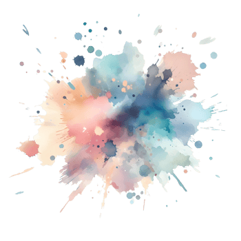 AI generated Abstract Watercolors Ink Blot Colors Splash png