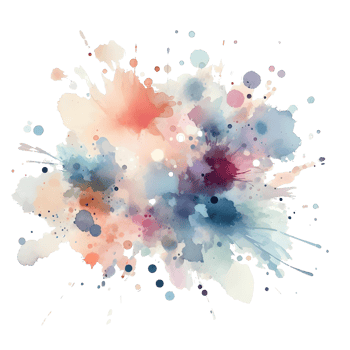 Abstract Splash Ink Blot Colors Watercolors png