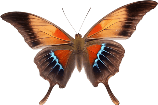 AI generated Colorful and elegant butterfly image. png