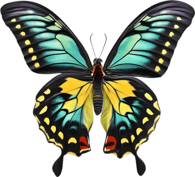 AI generated Colorful and elegant butterfly image. png