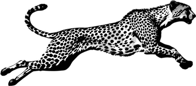 AI generated Close-up painting of a cheetah. png