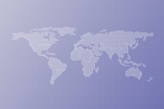 digital vector colorful background with world map, information world, cyber security, digital binary technology concept.