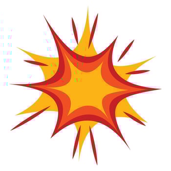 Comic Explosion Effect vector