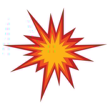 Comic Explosion Effect vector