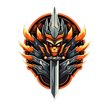 AI generated Warrior Mascot with Knife Isolated on transparen Background. Soldier Illustration for T-shirt Design. Generative Ai png