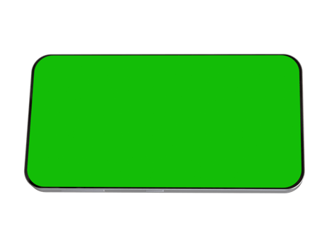 3D Realistic Mobile phone with green screen, cellphone for mock design. png