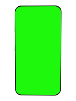 3D Realistic Mobile phone with green screen, cellphone for mock design. png