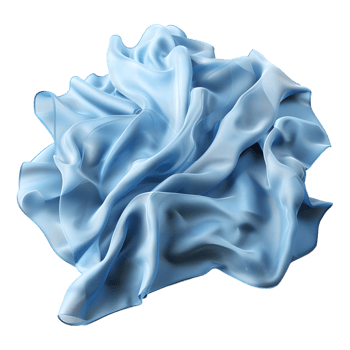 AI generated 3D Rendering of a Silk Cloth on Transparent Background - Ai Generated png