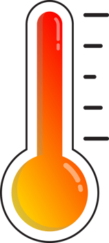 thermometer symbol forcast wheather isolate illustration gradient design png