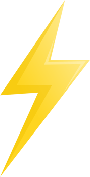 thunder symbol forcast wheather isolate illustration gradient design png