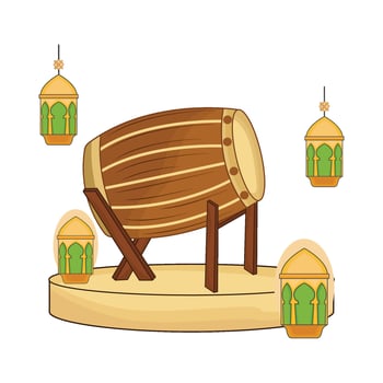 illustration of bedug vector