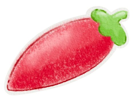 Cute vegetable chili png
