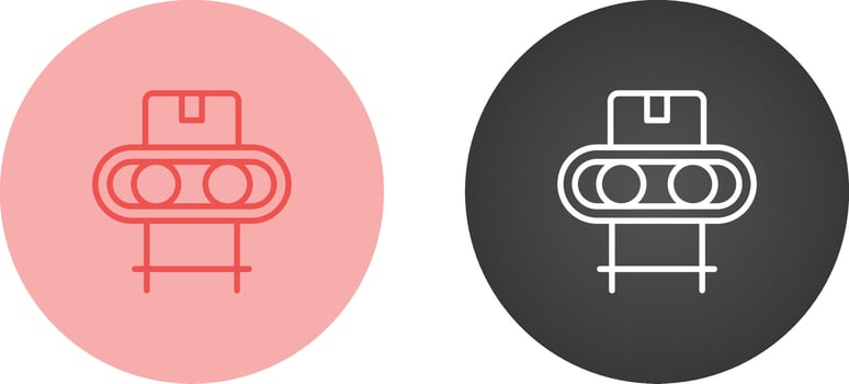Conveyor belt Vector Icon