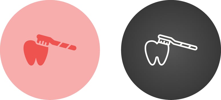 Brushing Teeth Vector Icon