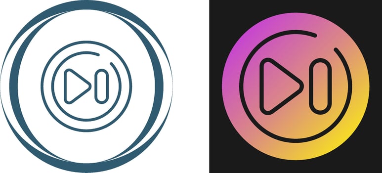 Fast Forward Circle Vector Icon