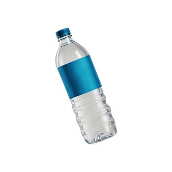 bottle of water isolated soft smooth lighting only png premium high quality
