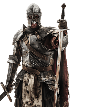 AI generated Warrior Fighter With Sword on Transparent background - Ai Generated png