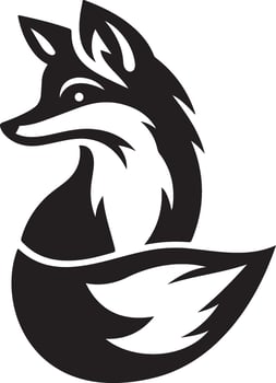 Fox silhouette vector artwork