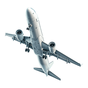 AI generated Airplane in the air on Transparent background - Ai Generated png