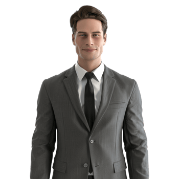 AI generated Businessman Standing on Transparent background - Ai Generated png