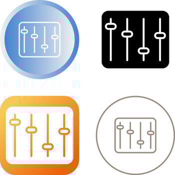 Equalizer Vector Icon